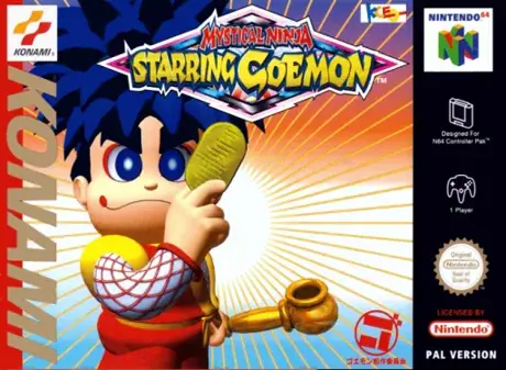 Carátula de Mystical Ninja Starring Goemon para Nintendo 64 (versión PAL)