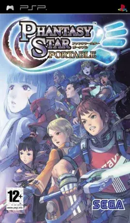 Carátula de Phantasy Star Portable para PSP (versión europea)