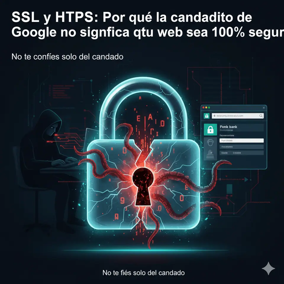 🔒 SSL y HTTPS: Por qué el «candadito» no significa que tu web sea 100% segura