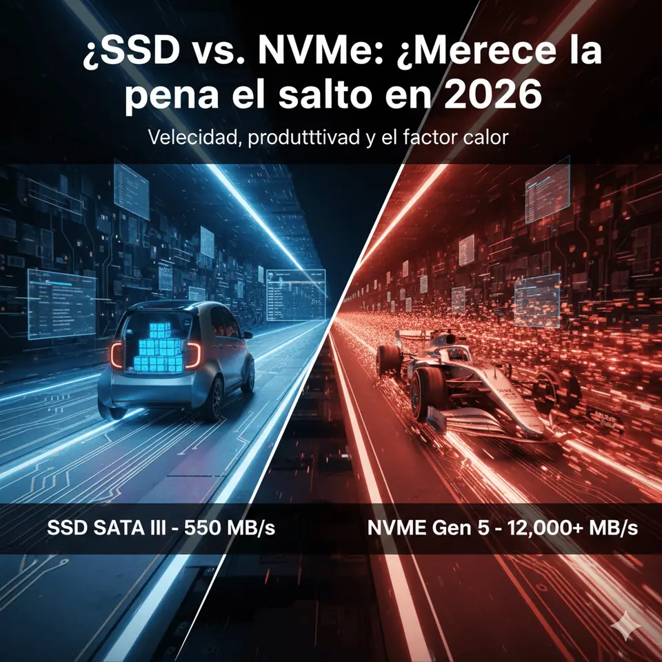 🚀 SSD vs. NVMe: ¿Merece la pena el salto en 2026?