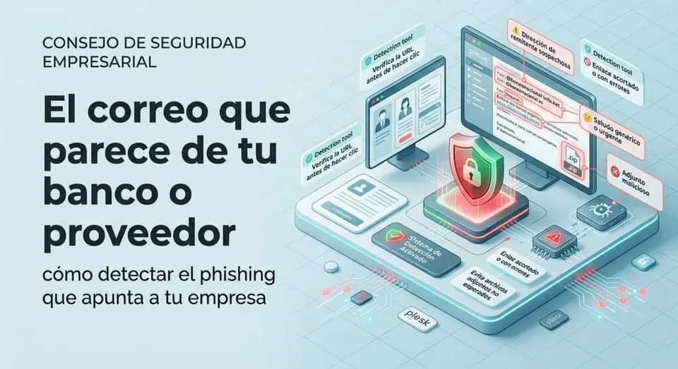 El correo que parece de tu banco (o de un proveedor): cómo detectar el phishing que apunta a tu empresa