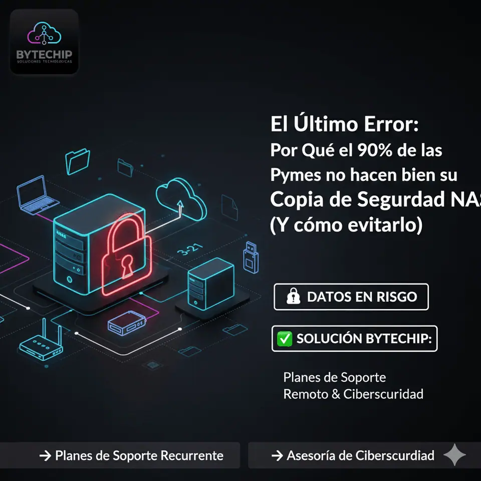 El Último Error: Por Qué el 90% de las Pymes no hacen bien su Copia de Seguridad NAS (Y cómo evitarlo)