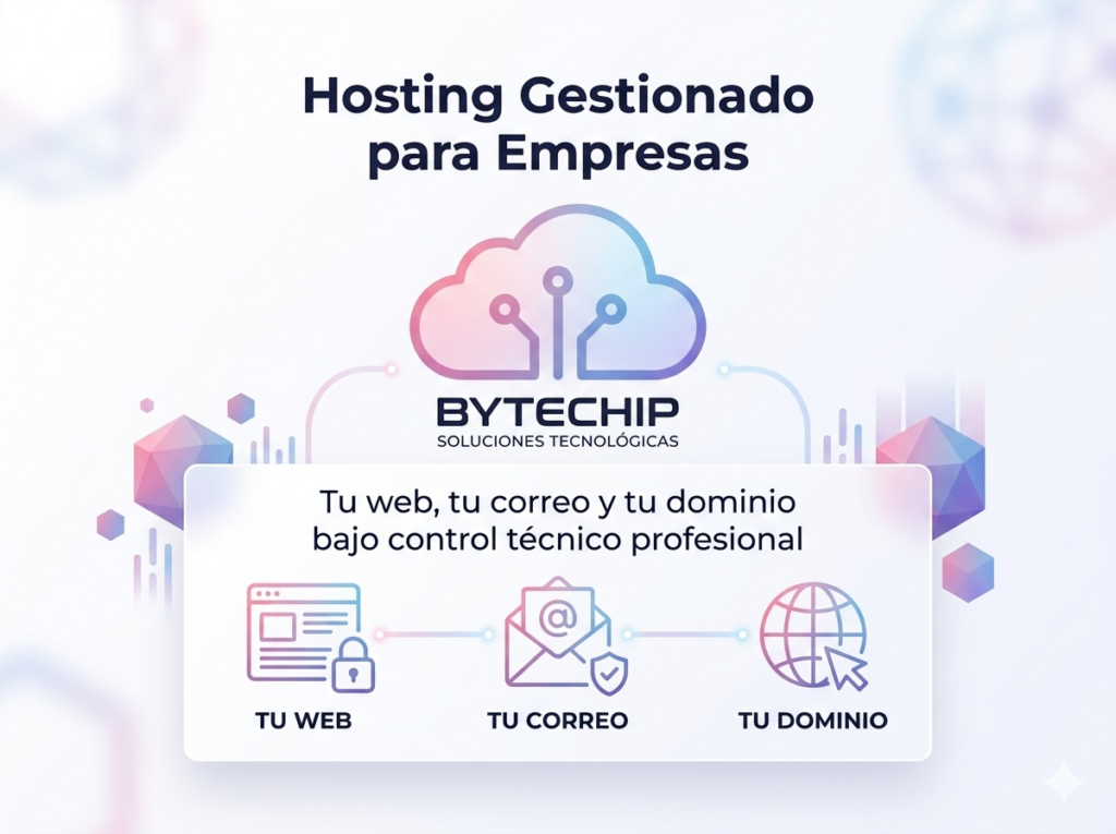 Tu web, tu correo y tu dominio bajo control técnico profesional