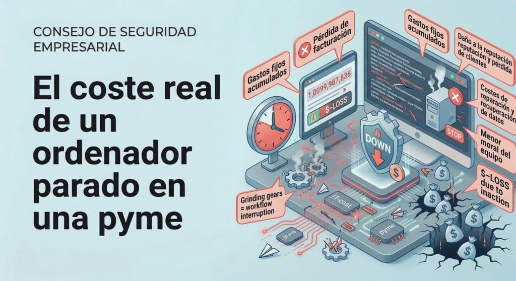 El coste real de un ordenador parado en una pyme (mucho más de lo que crees)